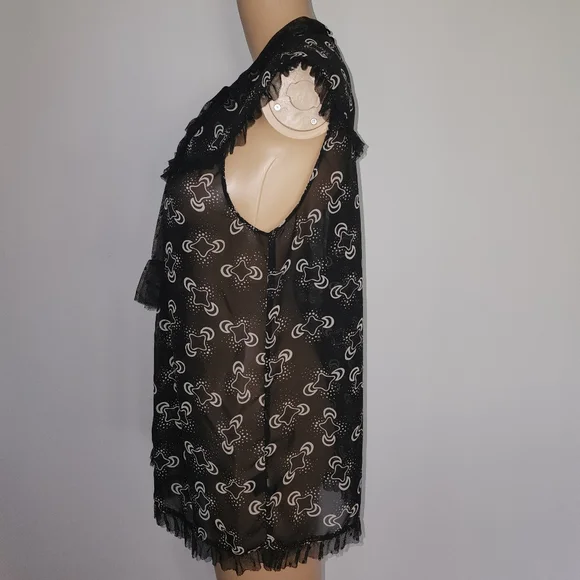 Large Anna Sui for Target sheer blouse - Picture 3 of 7